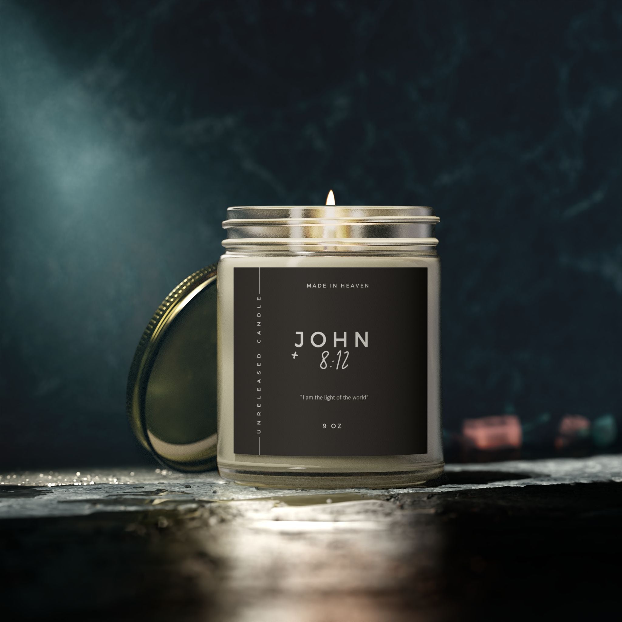 John 8:12 Candle (9oz)